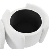 Multi - Functional Teddy Wool Storage Ottoman Stool - Restalyn - Sleep Galleria
