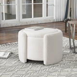 Multi - Functional Teddy Wool Storage Ottoman Stool - Restalyn - Sleep Galleria
