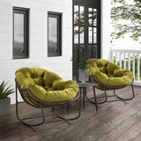 Outdoor Oversized Hand - Woven Rattan Rocking Chair - Restalyn - Sleep Galleria