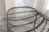 Outdoor Oversized Hand - Woven Rattan Rocking Chair - Restalyn - Sleep Galleria