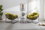 Outdoor Oversized Hand - Woven Rattan Rocking Chair - Restalyn - Sleep Galleria