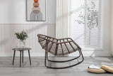 Outdoor Oversized Hand - Woven Rattan Rocking Chair - Restalyn - Sleep Galleria