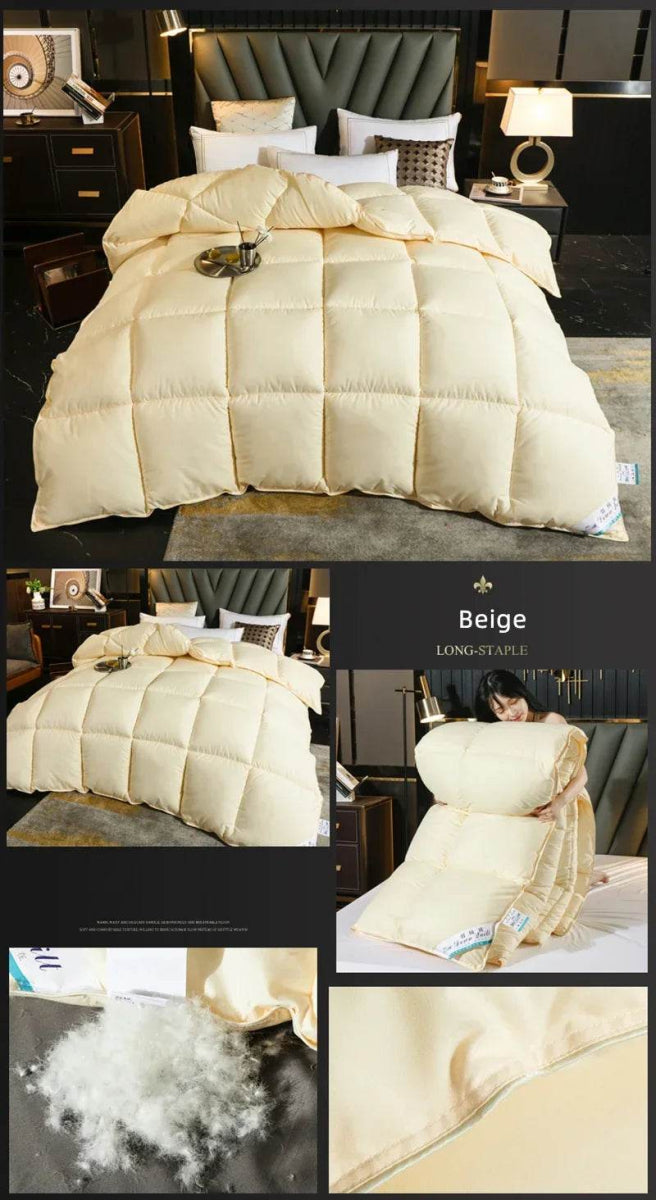 Premium White Goose Down Thick Winter Comforter - Restalyn - Sleep Galleria