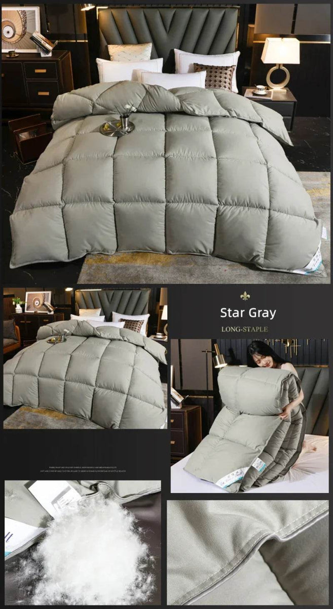 Premium White Goose Down Thick Winter Comforter - Restalyn - Sleep Galleria