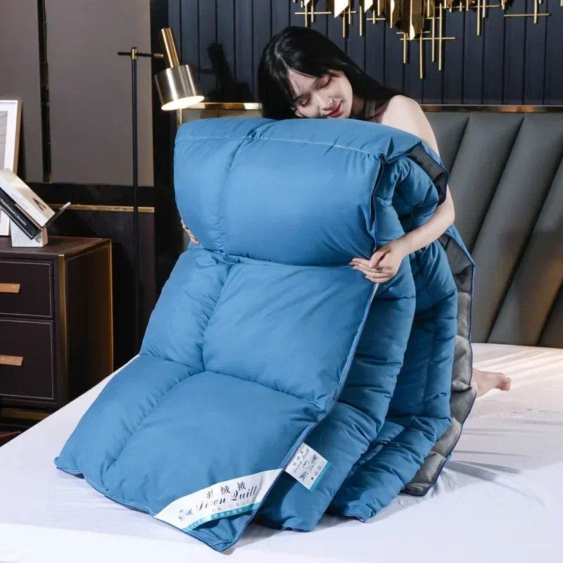 Premium White Goose Down Thick Winter Comforter - Restalyn - Sleep Galleria