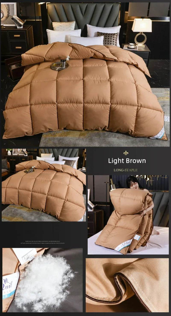 Premium White Goose Down Thick Winter Comforter - Restalyn - Sleep Galleria