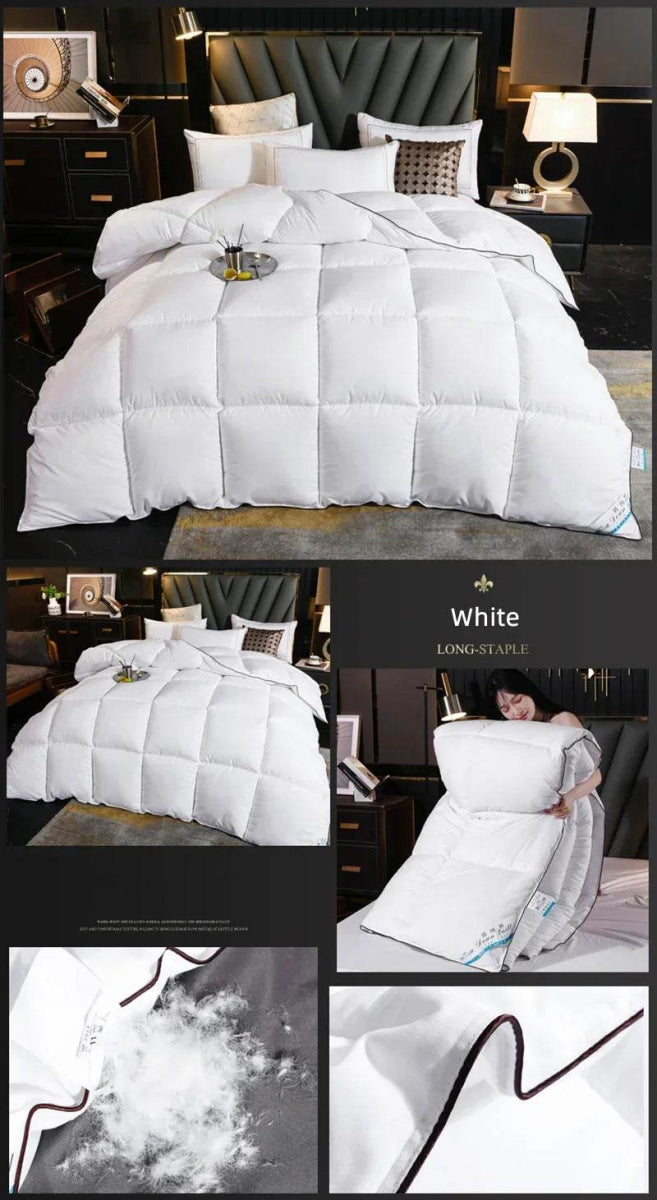 Premium White Goose Down Thick Winter Comforter - Restalyn - Sleep Galleria
