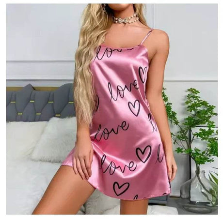 Silk Floral Print Women’s Nightdress Sleepwear - Sleep Galleria