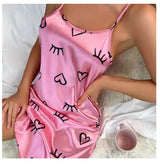 Silk Floral Print Women’s Nightdress Sleepwear - Sleep Galleria