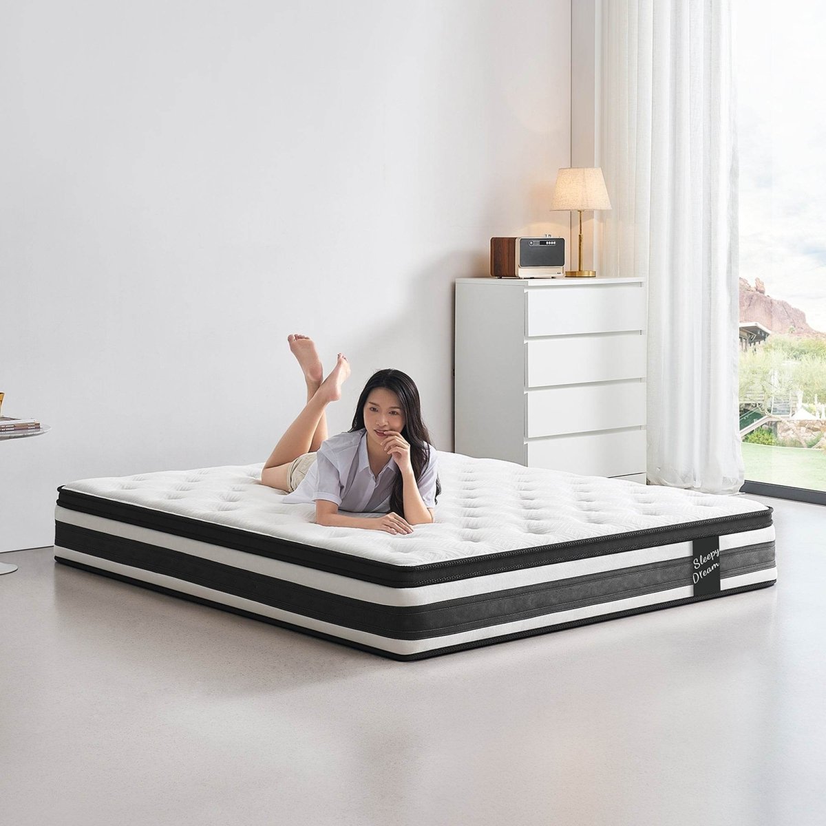 Soft 12-Inch Plush Memory Foam Pocket Spring Mattress - Sleep Galleria