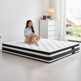 Soft 12-Inch Plush Memory Foam Pocket Spring Mattress - Sleep Galleria