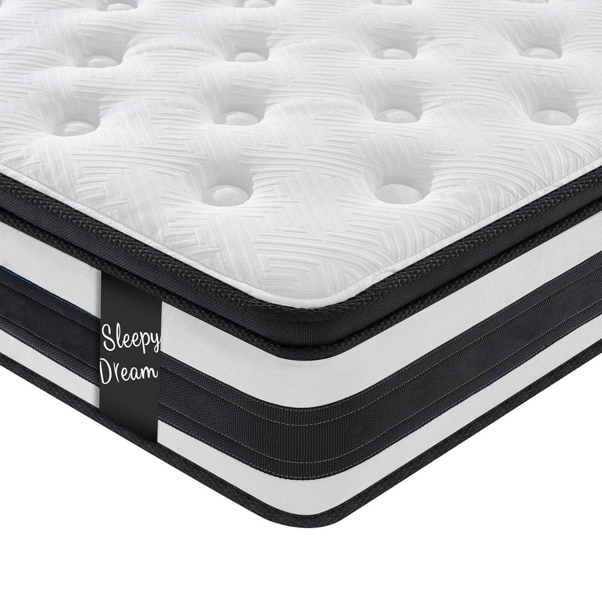 Soft 12-Inch Plush Memory Foam Pocket Spring Mattress - Sleep Galleria