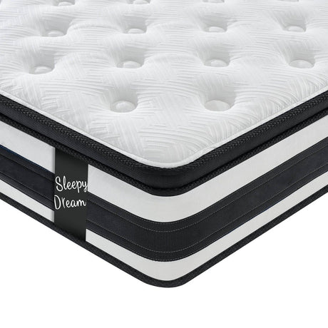 Soft 12-Inch Plush Memory Foam Pocket Spring Mattress - Sleep Galleria