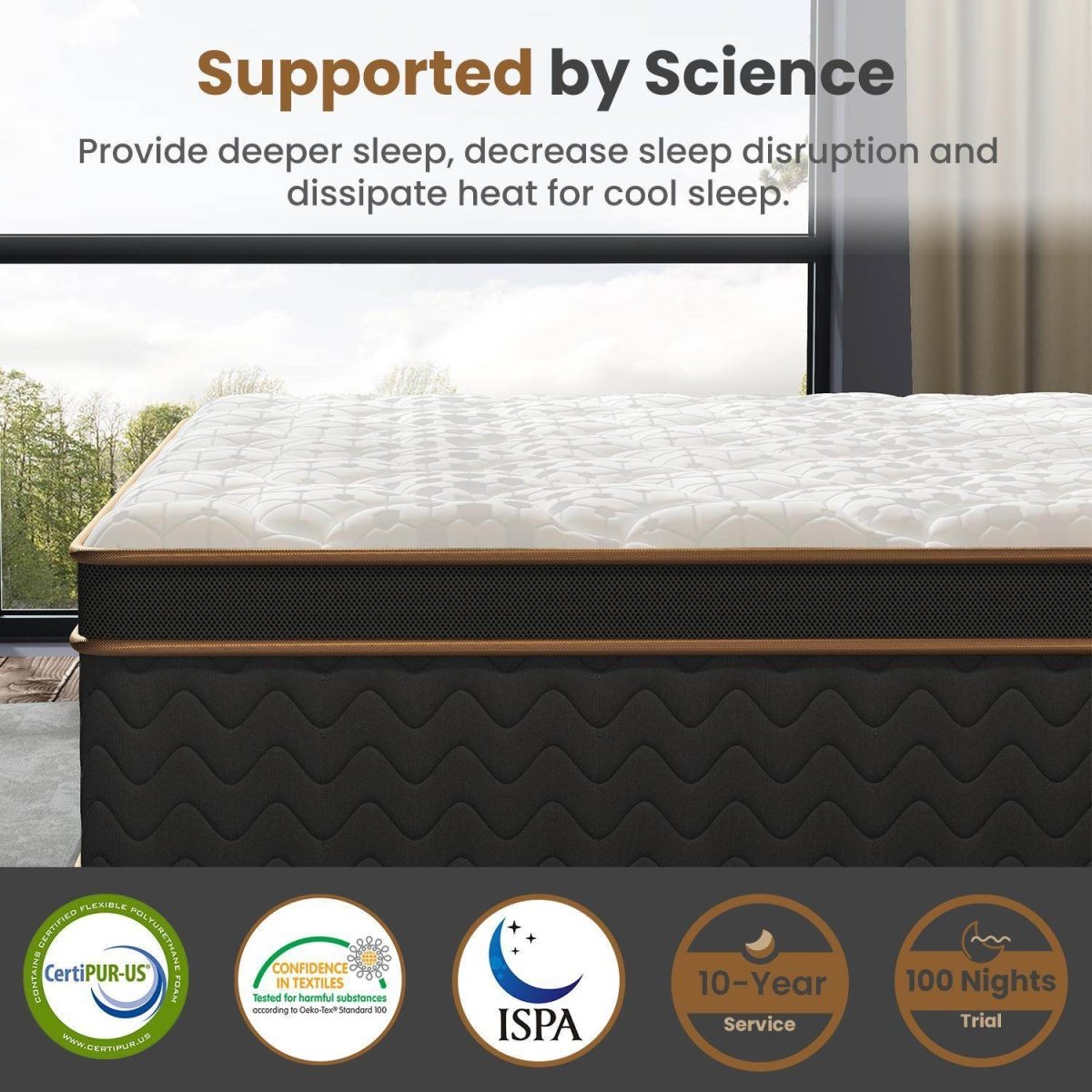 Soft Plush Hybrid Memory Foam Mattress 10-Inch - Sleep Galleria