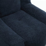 Velvet Memory Foam Indoor Bean Bag Chair With Ottoman - Restalyn - Sleep Galleria