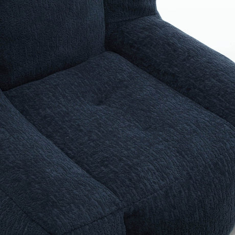 Velvet Memory Foam Indoor Bean Bag Chair With Ottoman - Restalyn - Sleep Galleria