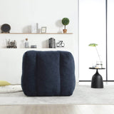 Velvet Memory Foam Indoor Bean Bag Chair With Ottoman - Restalyn - Sleep Galleria