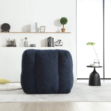 Velvet Memory Foam Indoor Bean Bag Chair With Ottoman - Restalyn - Sleep Galleria