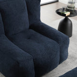 Velvet Memory Foam Indoor Bean Bag Chair With Ottoman - Restalyn - Sleep Galleria