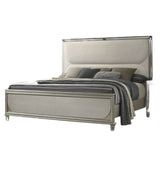 Contemporary Silver Fabric Upholstered 3-Piece Bedroom Set - Sleep Galleria