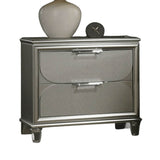 Contemporary Silver Fabric Upholstered 3-Piece Bedroom Set - Sleep Galleria