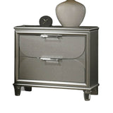Contemporary Silver Fabric Upholstered 3-Piece Bedroom Set - Sleep Galleria