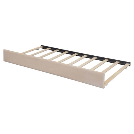 Full Upholstered Velvet Daybed With Pull - Out Trundle - Restanew - Sleep Galleria