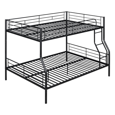Full XL Over Queen Iron Frame Bunk Bed - Restanew - Sleep Galleria