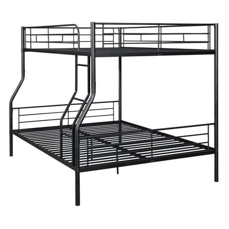 Full XL Over Queen Iron Frame Bunk Bed - Restanew - Sleep Galleria