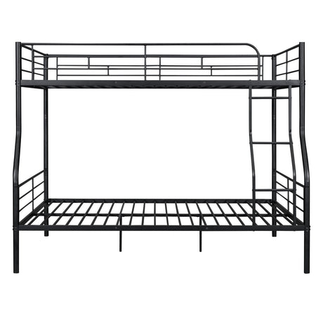 Full XL Over Queen Iron Frame Bunk Bed - Restanew - Sleep Galleria