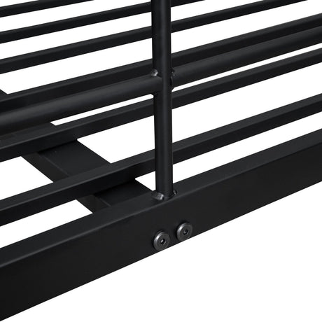Full XL Over Queen Iron Frame Bunk Bed - Restanew - Sleep Galleria