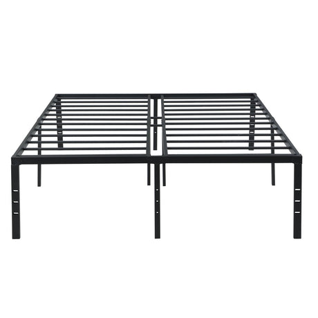 Heavy Duty Queen Metal Bed Frame With Reinforced Slats - Restanew - Sleep Galleria