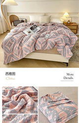 Japanese Style Breathable Cotton Gauze Blanket - Sleep Galleria