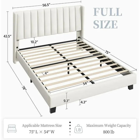 Minimalist Modern Linen Upholstered Bed Frame With Storage - Restanew - Sleep Galleria