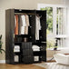 Modern Wooden Wardrobe Armoire With Drawers And Cabinets - Restanew - Sleep Galleria