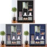 Portable Portable Clothes Closet Wardrobe With Shelves Organizer - Restanew - Sleep Galleria