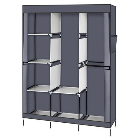 Portable Portable Clothes Closet Wardrobe With Shelves Organizer - Restanew - Sleep Galleria