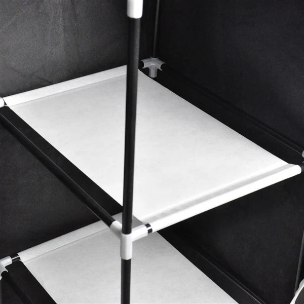 Portable Portable Clothes Closet Wardrobe With Shelves Organizer - Restanew - Sleep Galleria