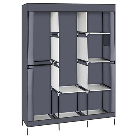 Portable Portable Clothes Closet Wardrobe With Shelves Organizer - Restanew - Sleep Galleria