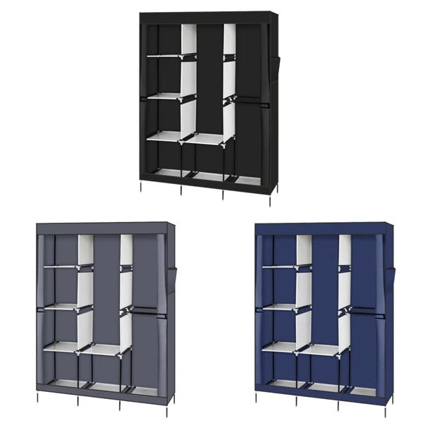 Portable Portable Clothes Closet Wardrobe With Shelves Organizer - Restanew - Sleep Galleria