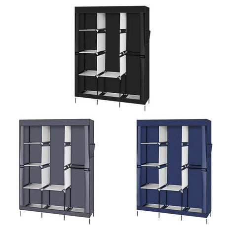 Portable Portable Clothes Closet Wardrobe With Shelves Organizer - Restanew - Sleep Galleria