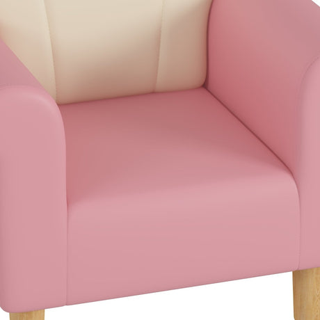 Princess Upholstered Pink White Kids Sofa Chair - Restanew - Sleep Galleria
