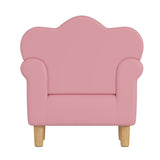 Princess Upholstered Pink White Kids Sofa Chair - Restanew - Sleep Galleria