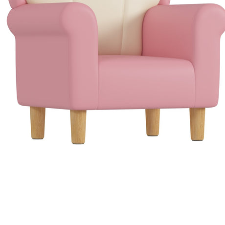 Princess Upholstered Pink White Kids Sofa Chair - Restanew - Sleep Galleria
