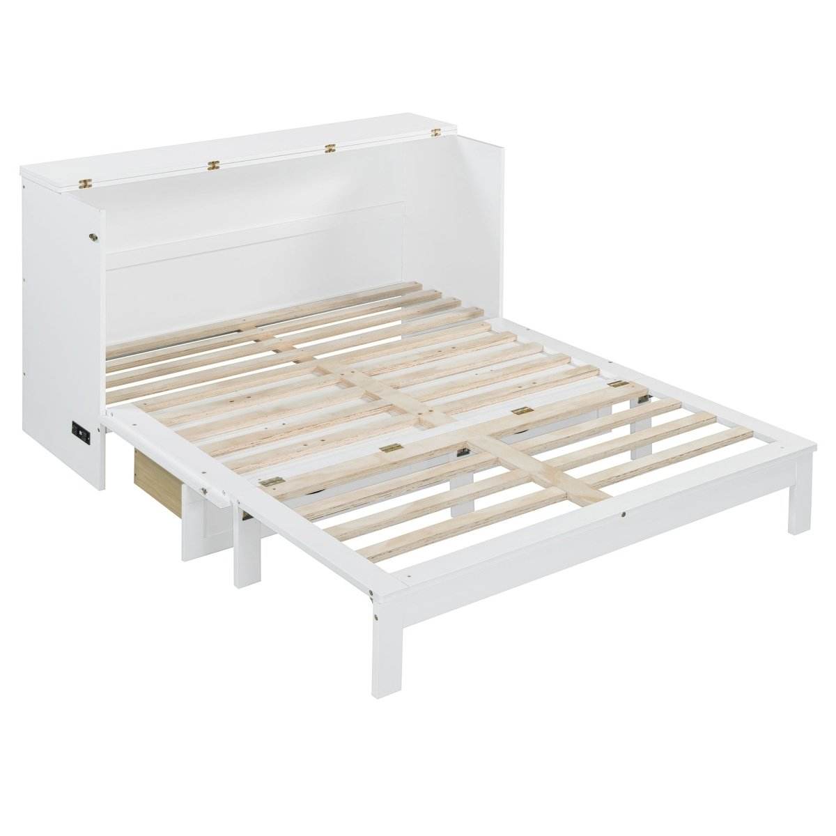 Space-Saving Queen Murphy Bed With Large Drawers - Sleep Galleria