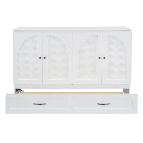 Space-Saving Queen Murphy Bed With Large Drawers - Sleep Galleria