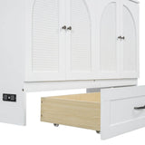 Space-Saving Queen Murphy Bed With Large Drawers - Sleep Galleria