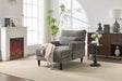 Spacious Soft Upholstered Grey Chaise Lounge Recliner Chair - Restanew - Sleep Galleria