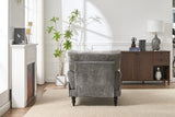 Spacious Soft Upholstered Grey Chaise Lounge Recliner Chair - Restanew - Sleep Galleria