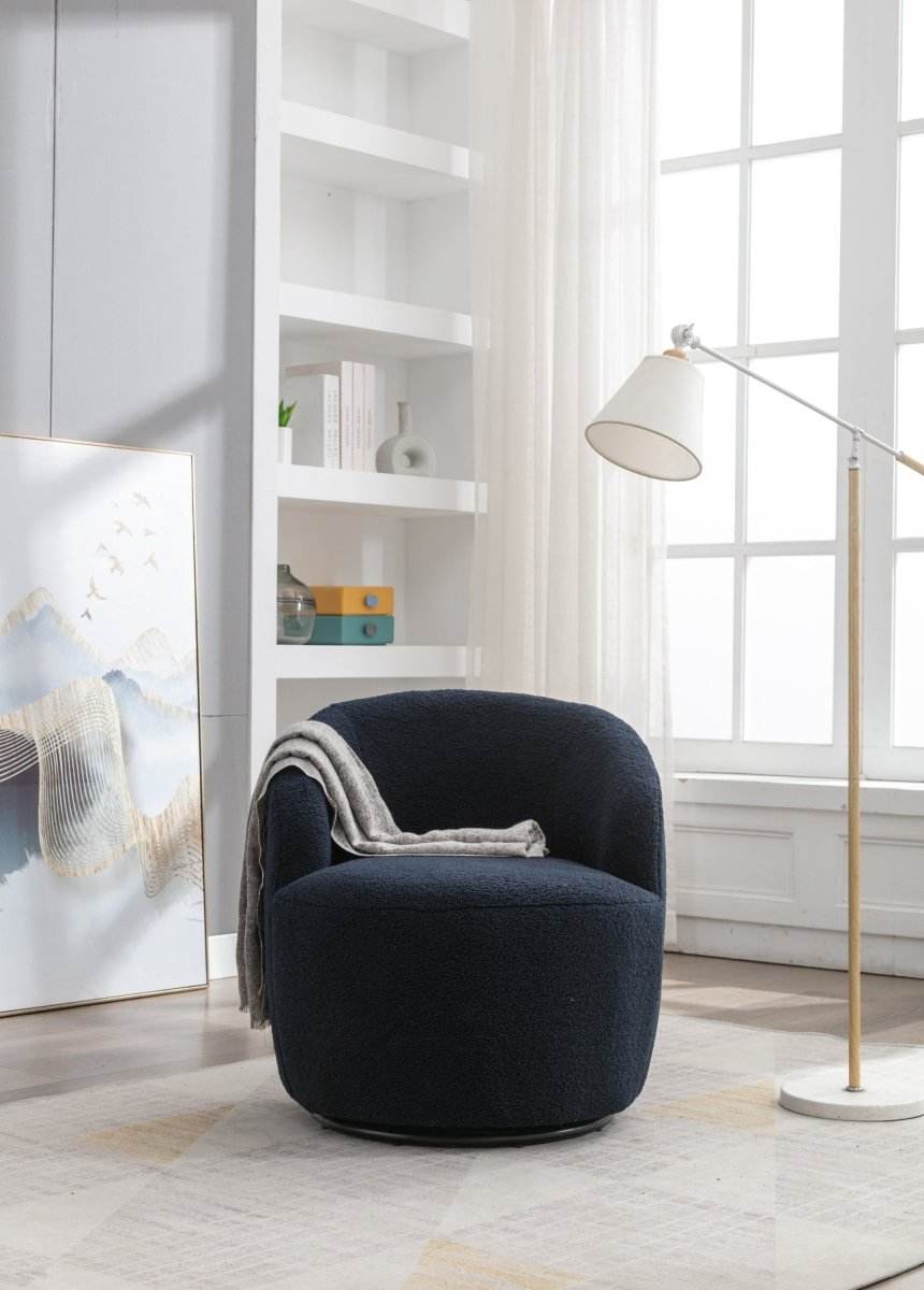 Teddy Fabric Upholstered Swivel Accent Armchair - Sleep Galleria
